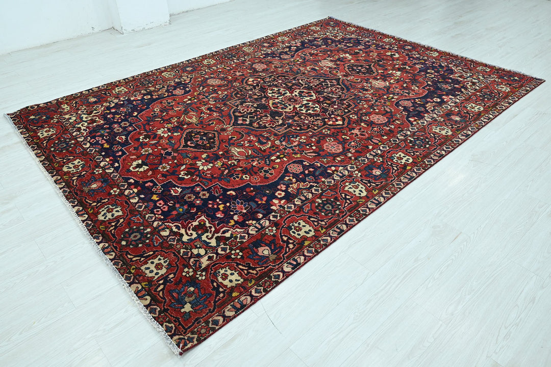 red Large rug 6' 9" x 9' 10"