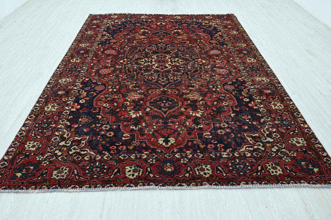 red Large rug 6' 9" x 9' 10"