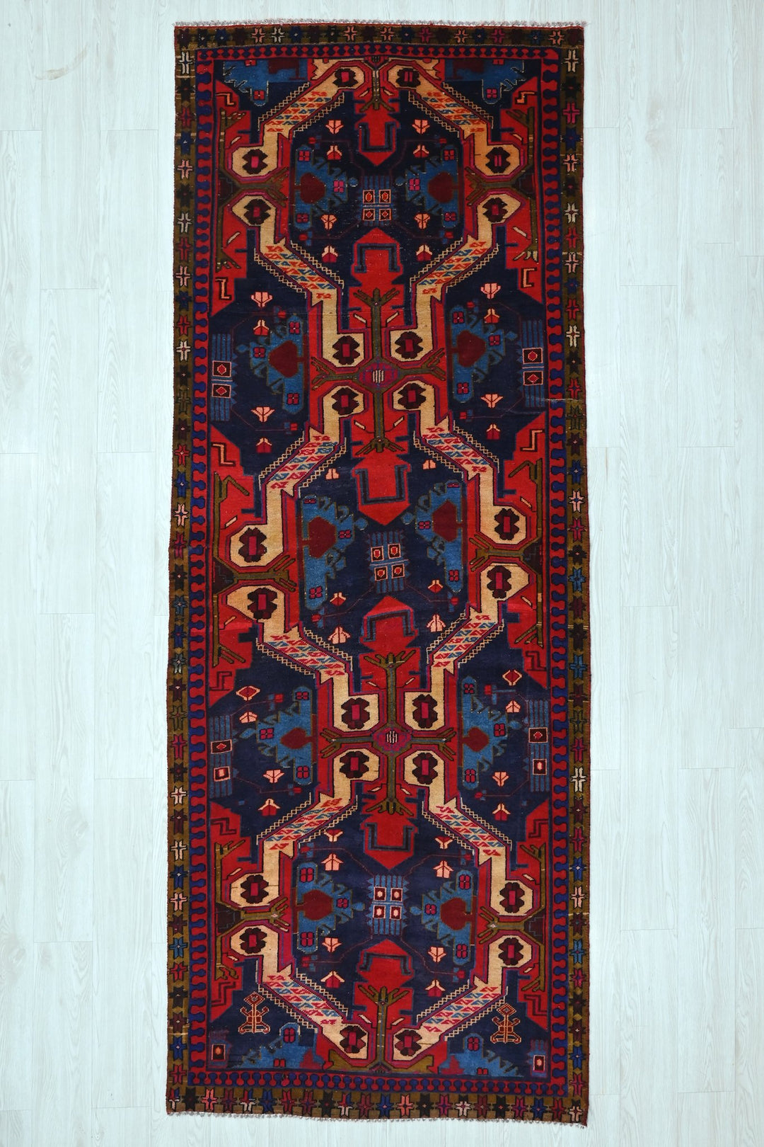 blue Runner rug 3' 7" x 10' 1"