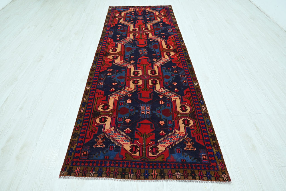 blue Runner rug 3' 7" x 10' 1"