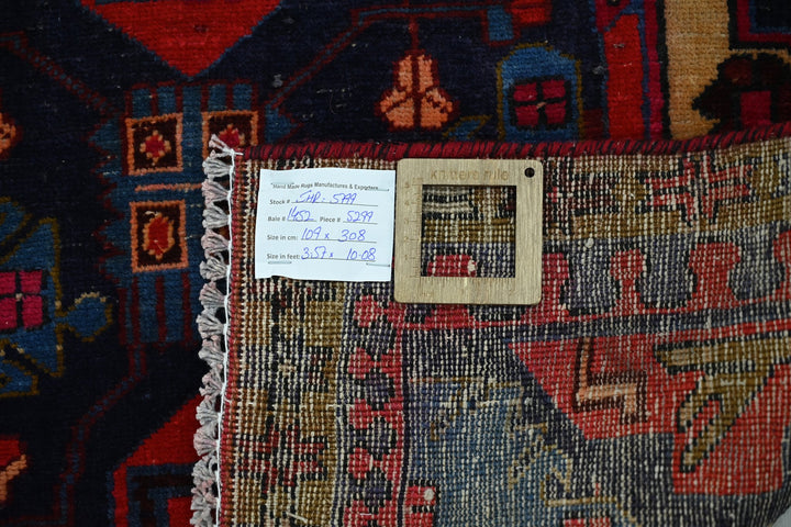 blue Runner rug 3' 7" x 10' 1"