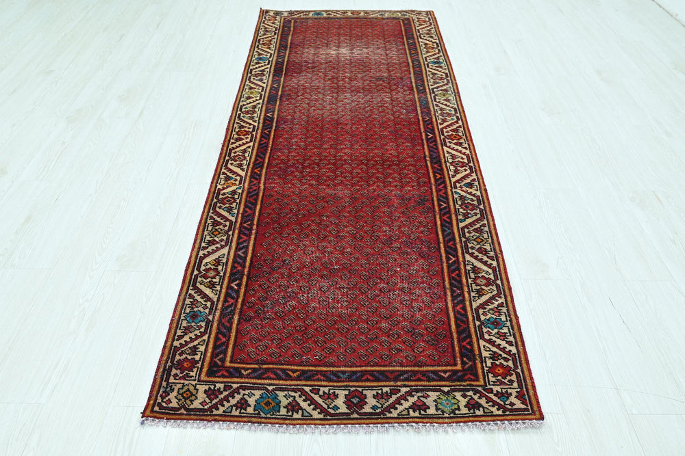 red Runner rug 3' 6" x 8' 10"