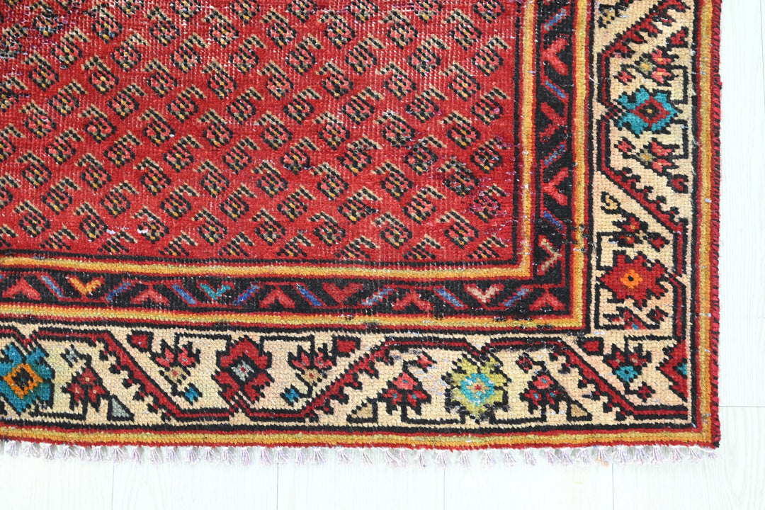 red Runner rug 3' 6" x 8' 10"