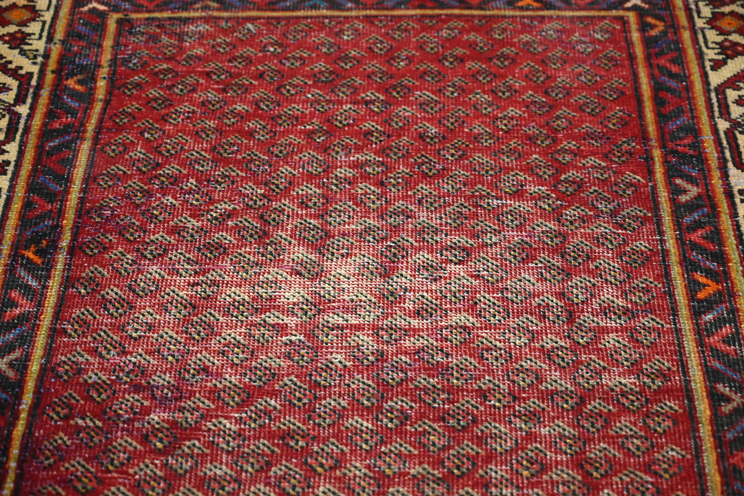 red Runner rug 3' 6" x 8' 10"