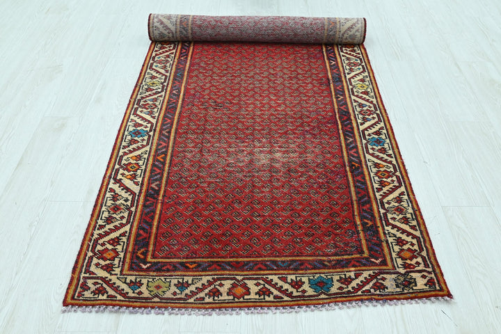 red Runner rug 3' 6" x 8' 10"