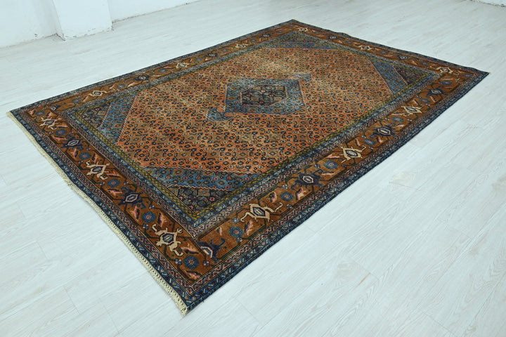 orange Medium rug 6' 3" x 9' 1"