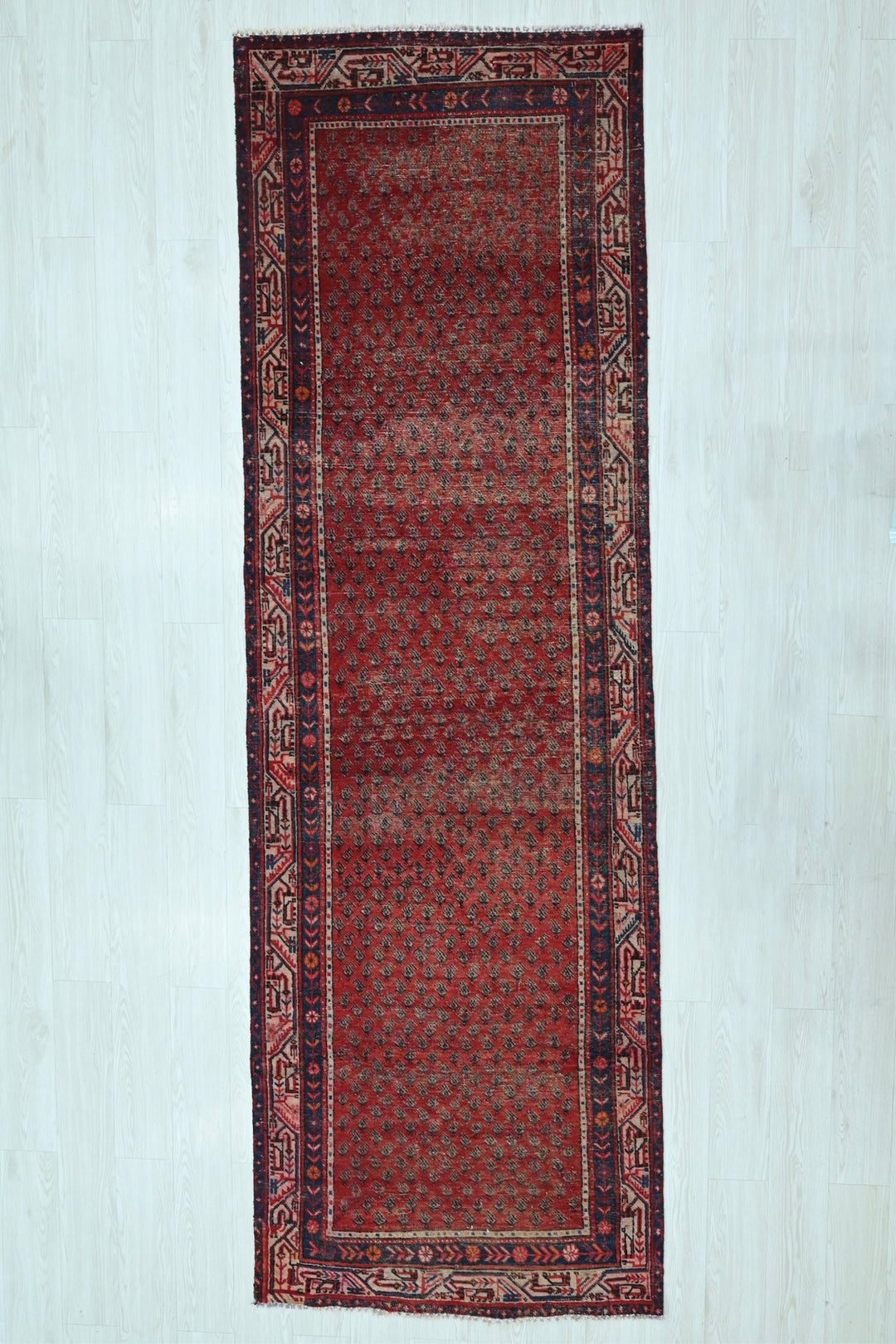 red Runner rug 3' 3" x 10' 3"