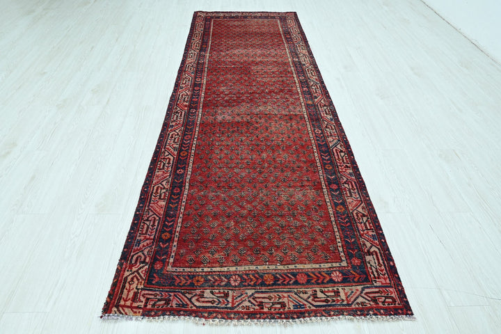 red Runner rug 3' 3" x 10' 3"