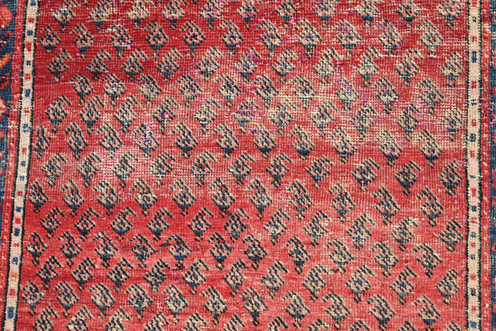red Runner rug 3' 3" x 10' 3"