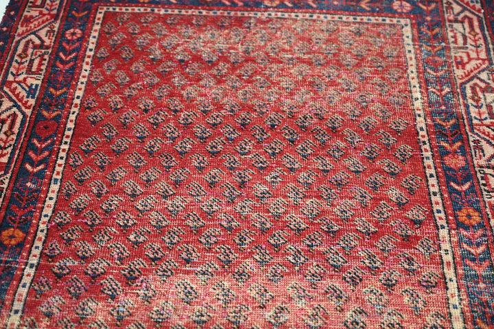 red Runner rug 3' 3" x 10' 3"