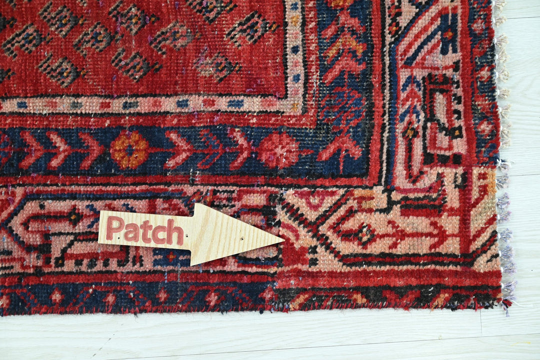 red Runner rug 3' 3" x 10' 3"