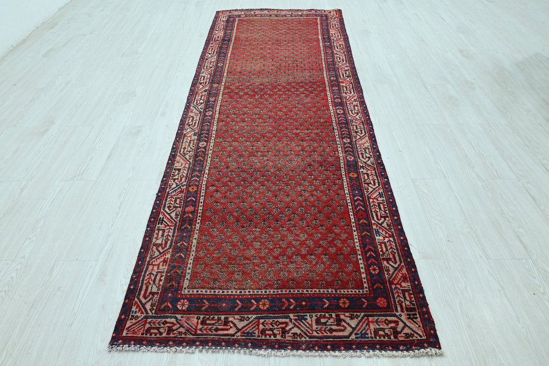red Runner rug 3' 3" x 10' 3"