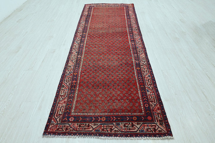 red Runner rug 3' 3" x 10' 3"
