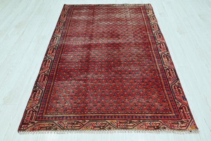 red Accent rug 3' 10" x 6' 2"