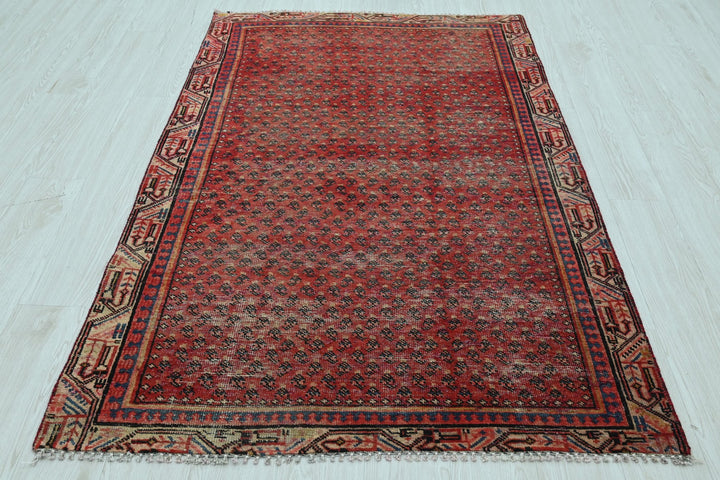 red Accent rug 3' 10" x 6' 2"