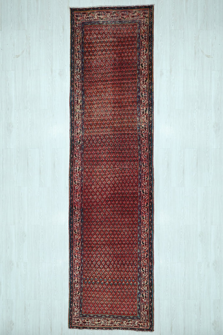 red Runner rug 3' 2" x 12' 5"