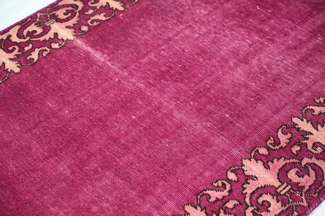 pink Runner rug 2' 10" x 12' 8"