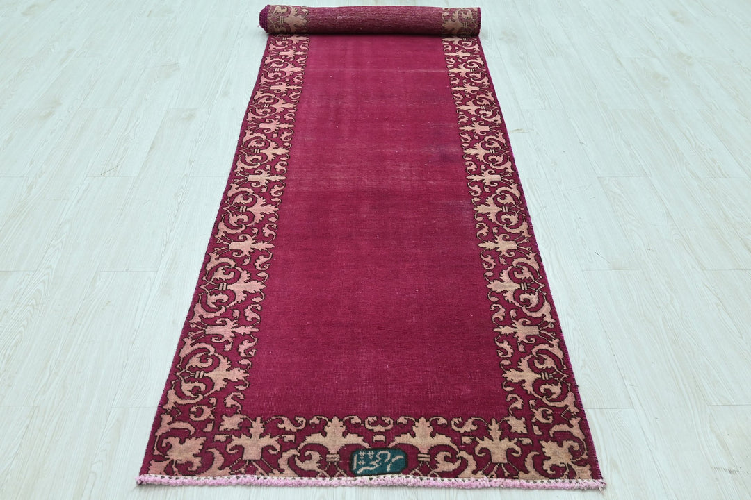 pink Runner rug 2' 10" x 12' 8"