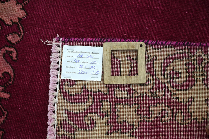 pink Runner rug 2' 10" x 12' 8"
