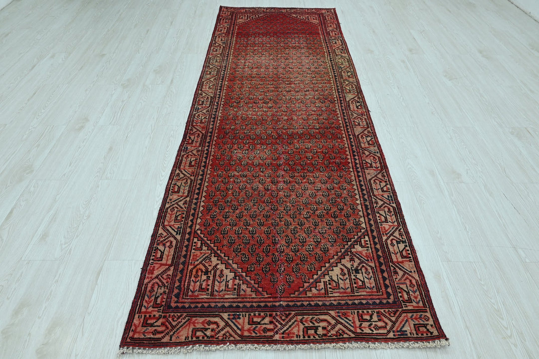 red Runner rug 3' 2" x 10' 1"