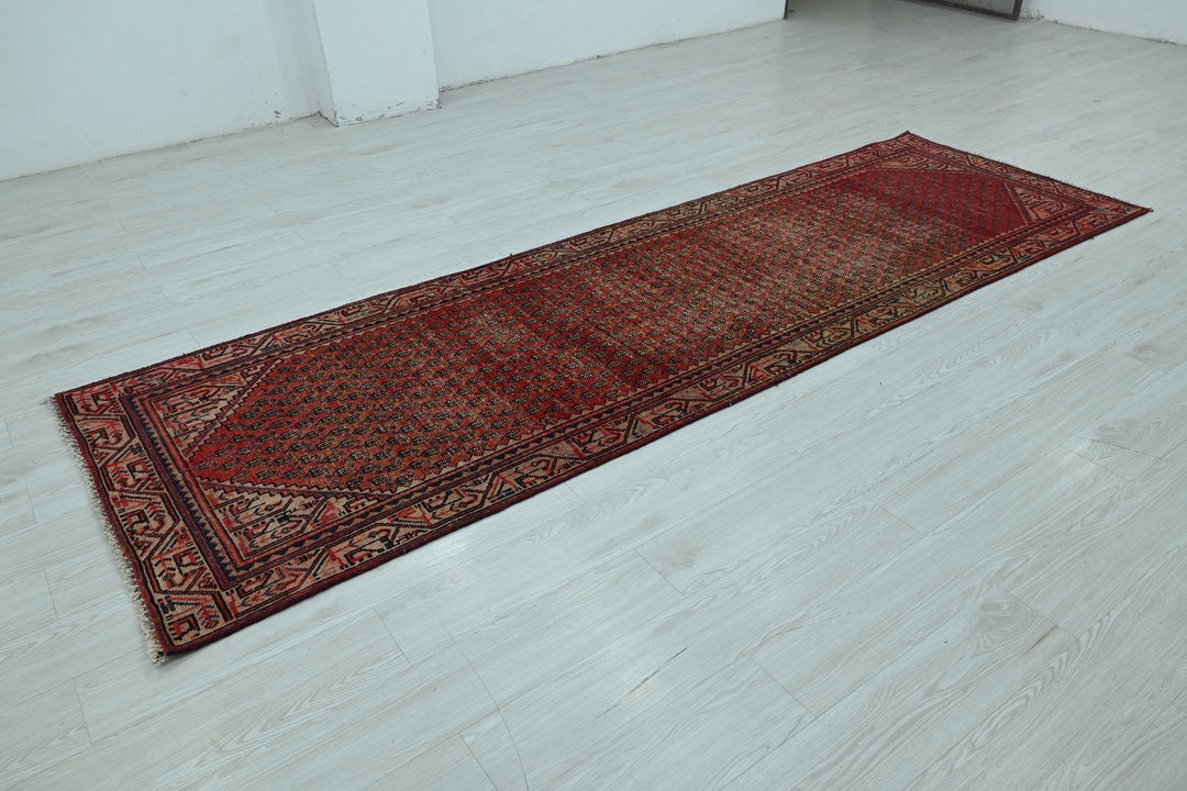 red Runner rug 3' 2" x 10' 1"