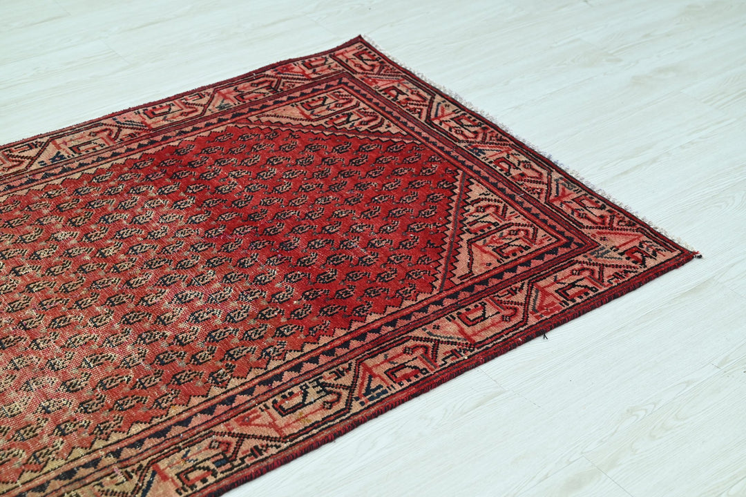 red Runner rug 3' 2" x 10' 1"