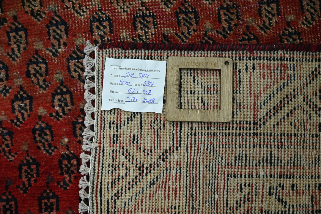red Runner rug 3' 2" x 10' 1"