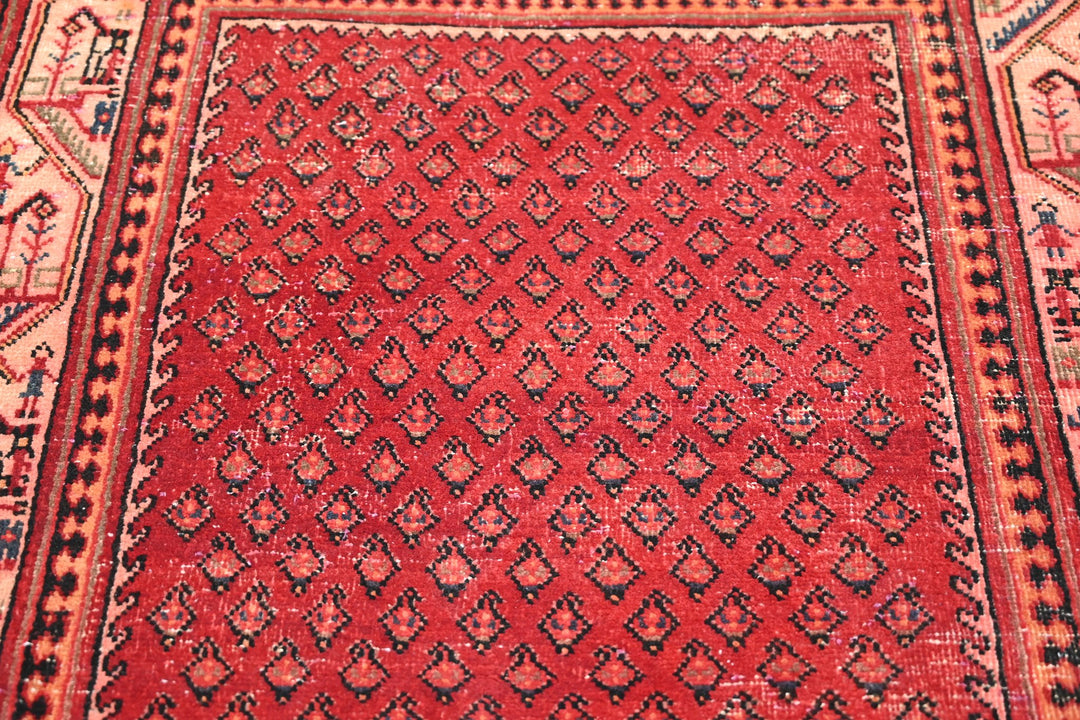red Runner rug 3' 6" x 9' 9"