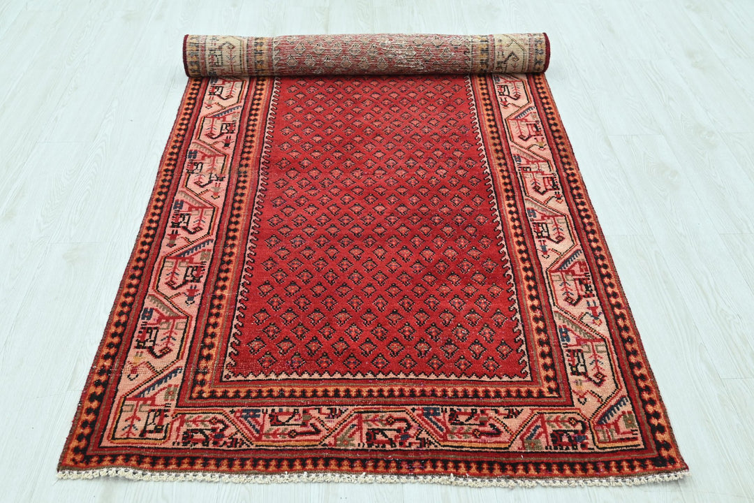 red Runner rug 3' 6" x 9' 9"