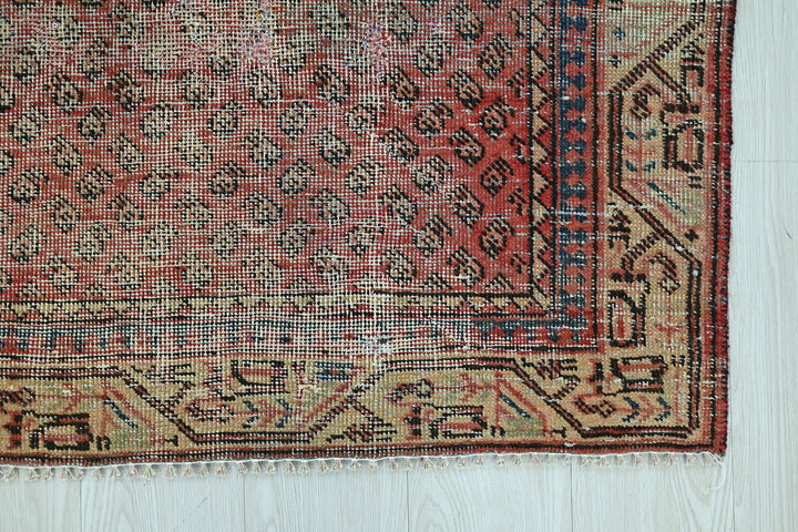 red Accent rug 3' 10" x 6' 5"