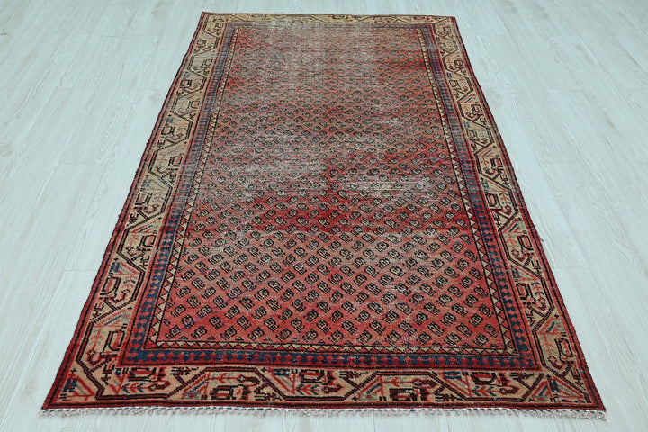 red Accent rug 3' 10" x 6' 5"