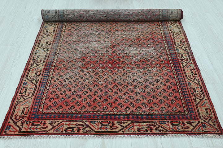 red Accent rug 3' 10" x 6' 5"