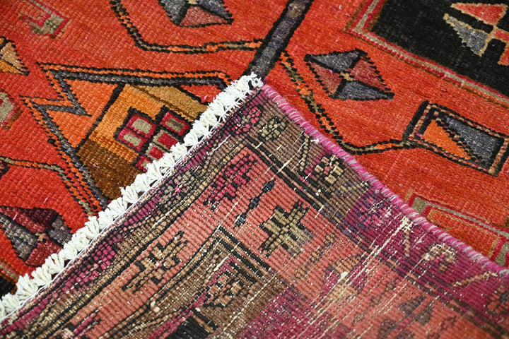 black Runner rug 3' 7" x 9' 11"