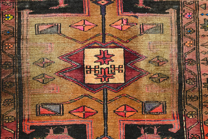 black Runner rug 3' 7" x 9' 11"
