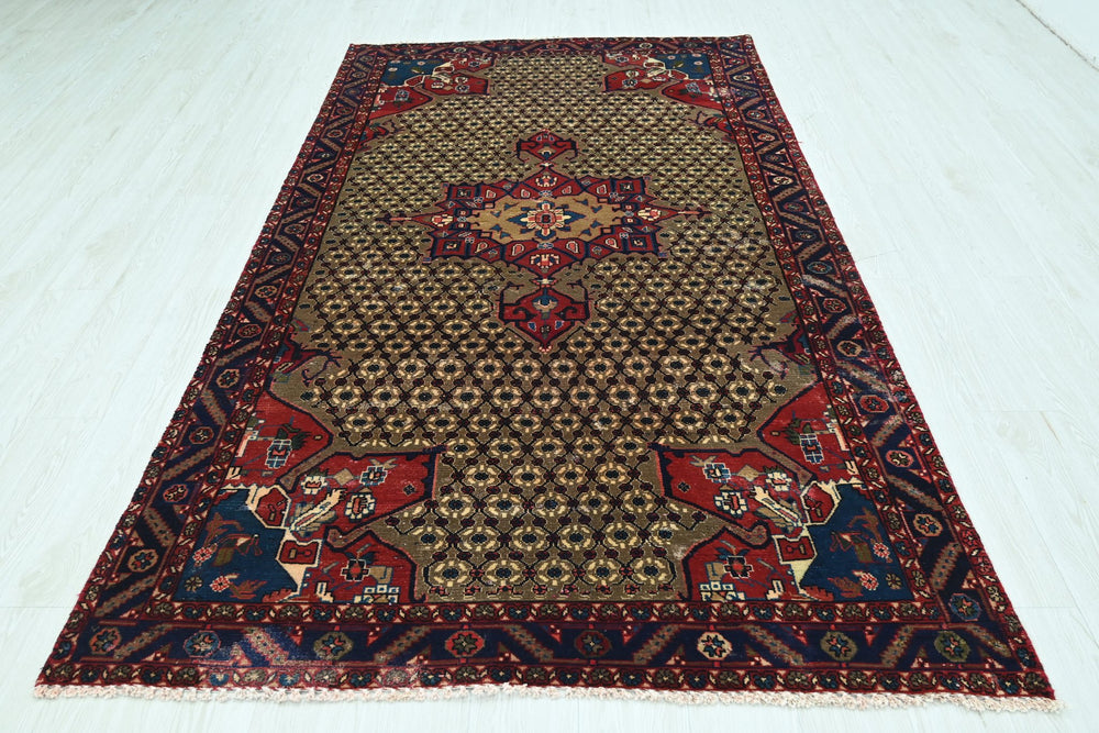 brown Medium rug 4' 7" x 8' 8"
