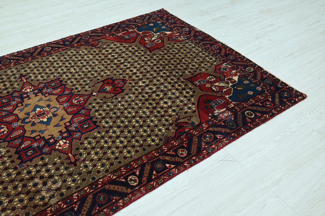 brown Medium rug 4' 7" x 8' 8"