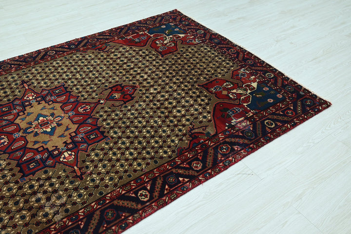 brown Medium rug 4' 7" x 8' 8"