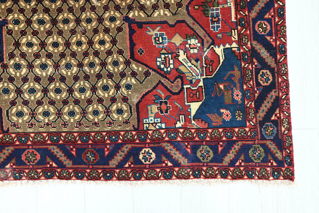 brown Medium rug 4' 7" x 8' 8"