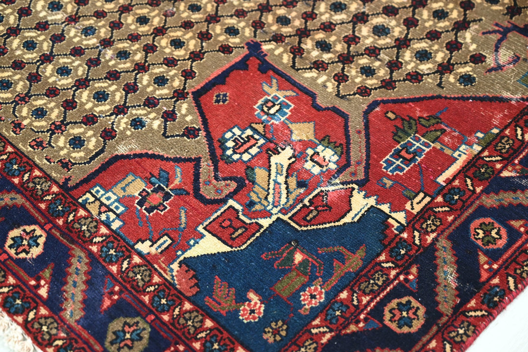 brown Medium rug 4' 7" x 8' 8"