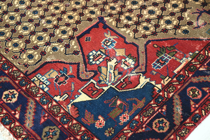 brown Medium rug 4' 7" x 8' 8"