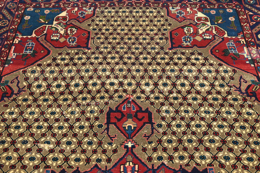 brown Medium rug 4' 7" x 8' 8"