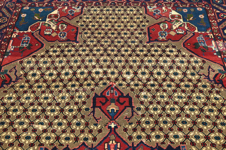 brown Medium rug 4' 7" x 8' 8"