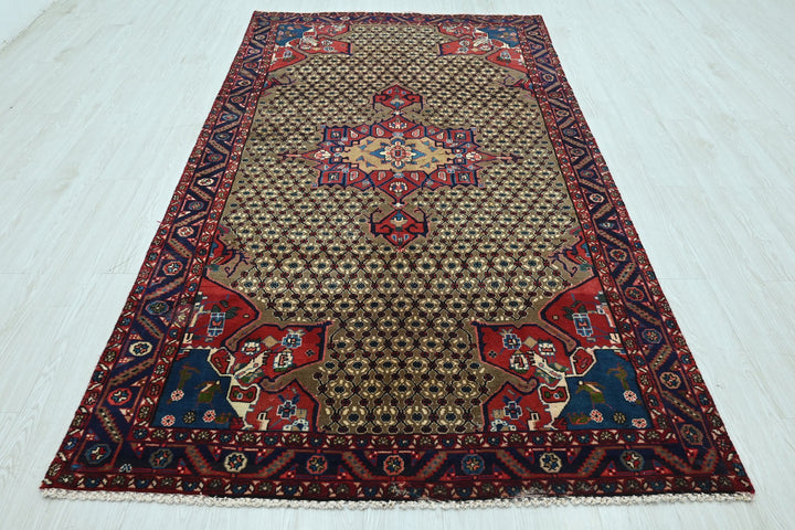 brown Medium rug 4' 7" x 8' 8"