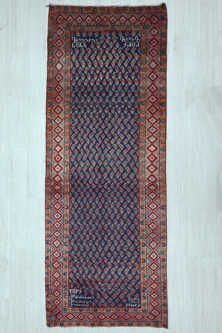 blue Runner rug 3' 6" x 9' 2"