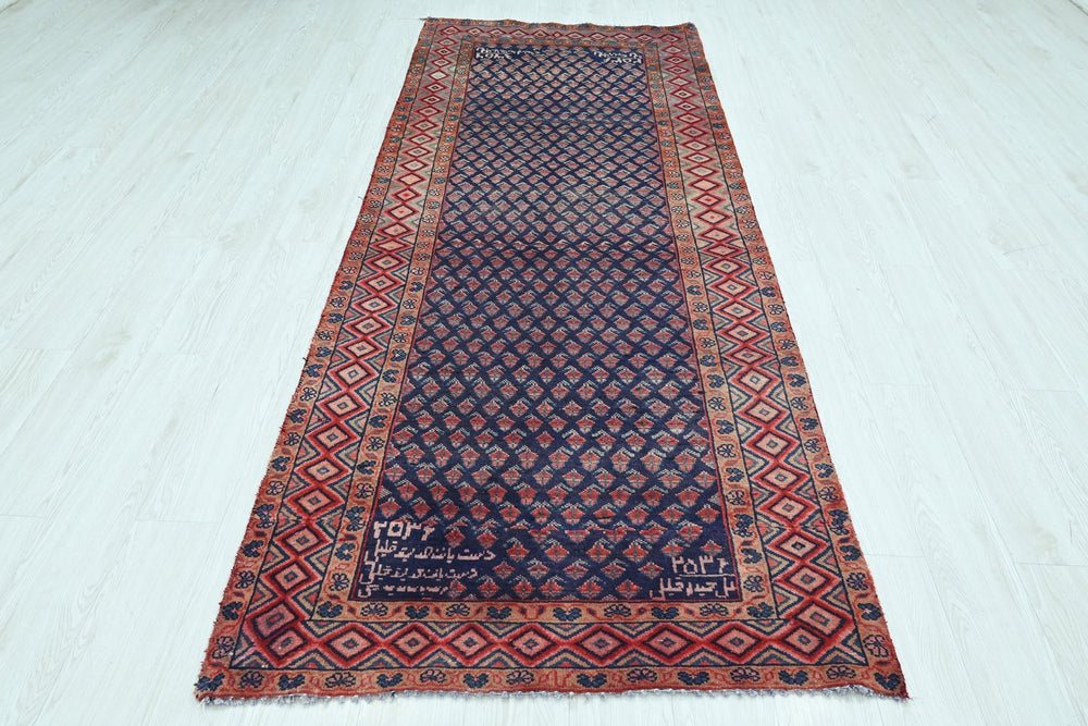 blue Runner rug 3' 6" x 9' 2"