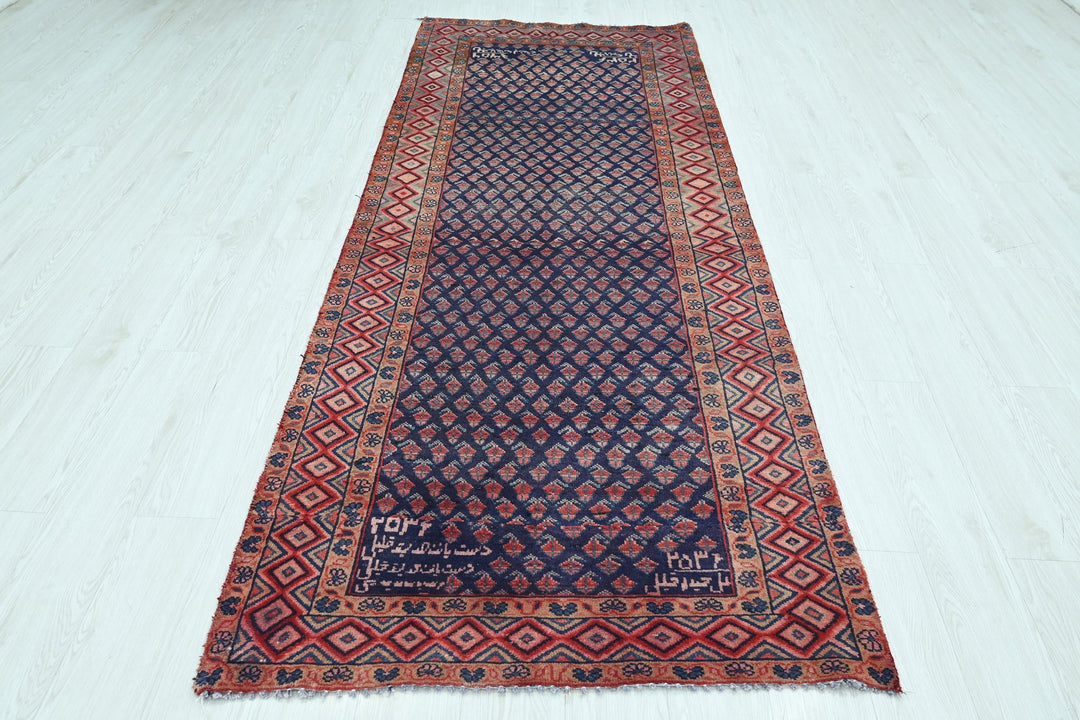 blue Runner rug 3' 6" x 9' 2"