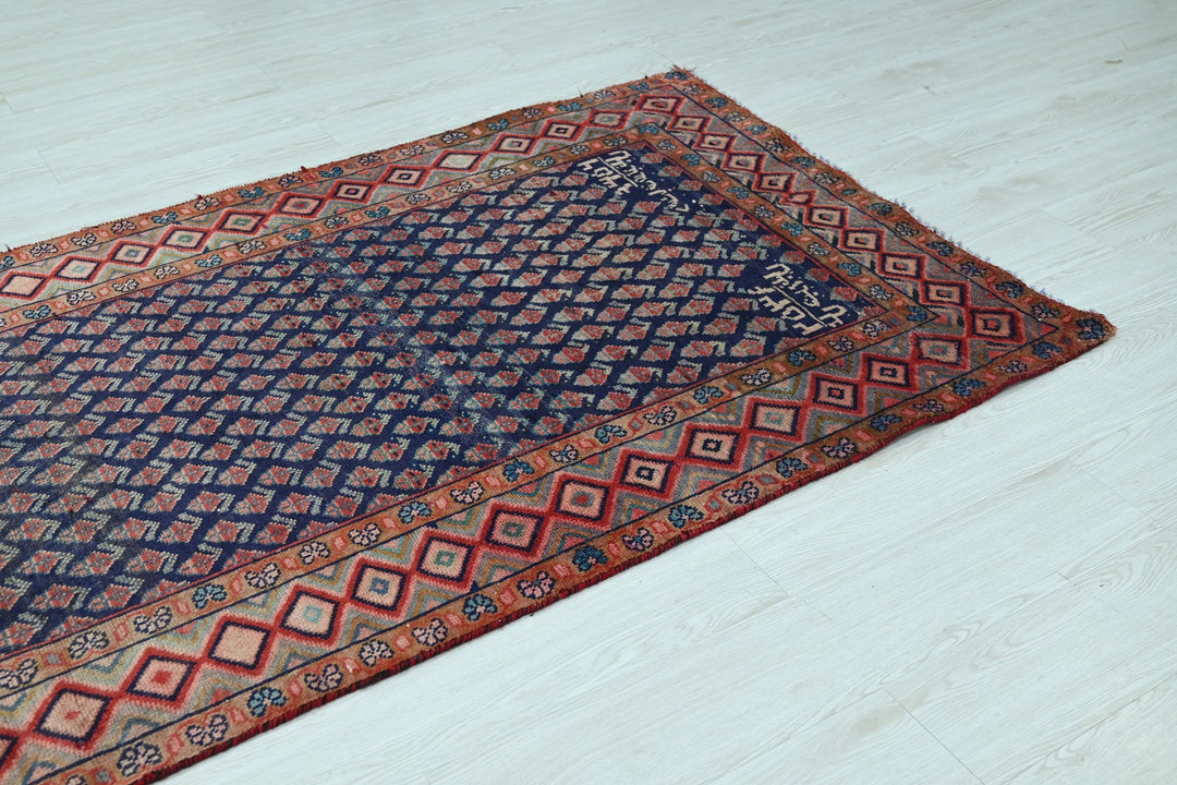 blue Runner rug 3' 6" x 9' 2"