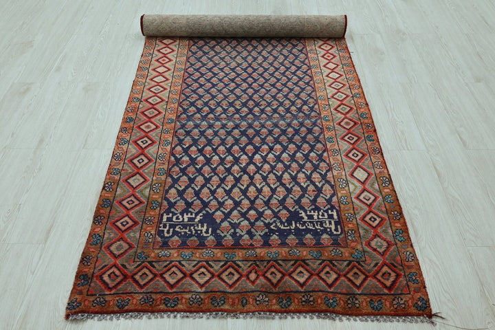 blue Runner rug 3' 6" x 9' 2"