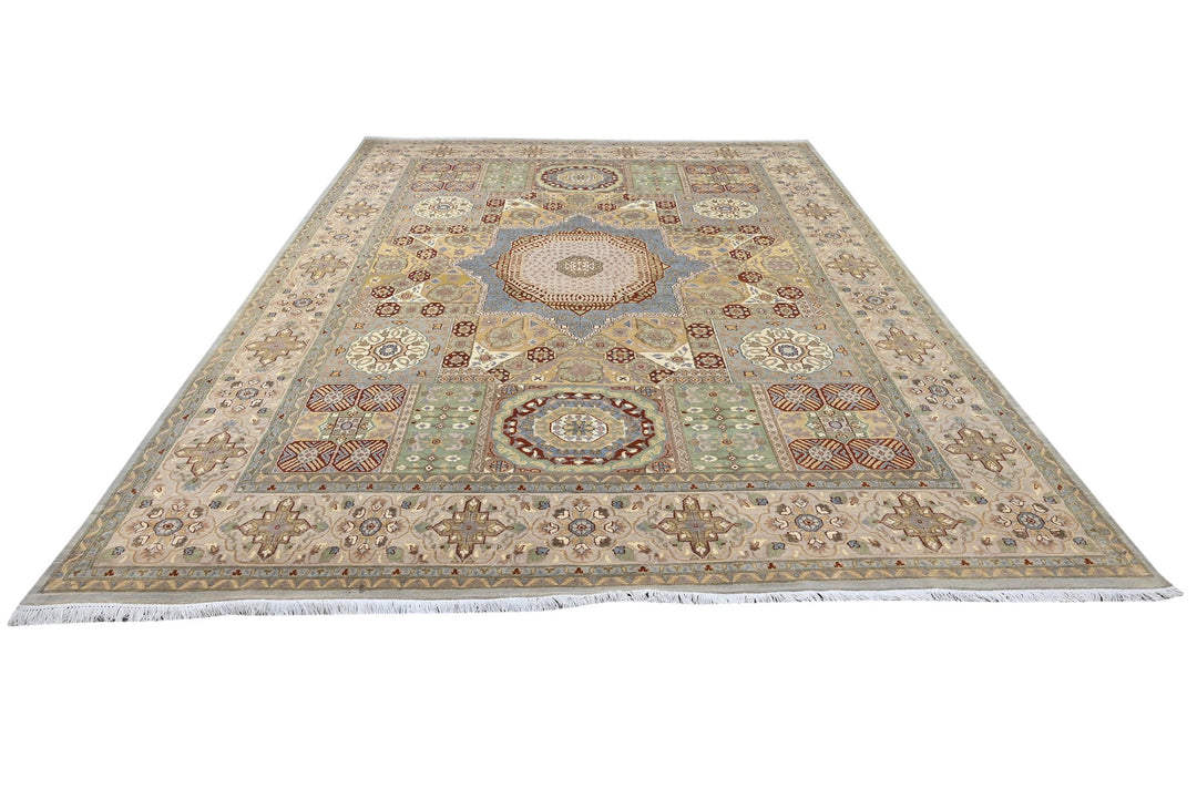 brown Oversized rug 9' 0" x 12' 4"