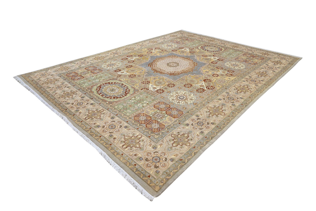 brown Oversized rug 9' 0" x 12' 4"